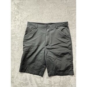 OOBE Mens Black Stretch Shorts Size 32 Casual Flat Front Zip Pocket Golf